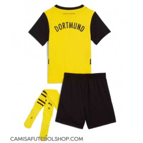 Camisa de time de futebol Borussia Dortmund Replicas 1º Equipamento Infantil 2024-25 Manga Curta (+ Calças curtas)